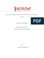 Diferentes Pastas de Obturación Del Conducto Radicular Utilizado en La Odontología Pediátrica y Cual Presenta Los Mejores Resultados PDF