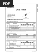 UF4001 - UF4007: Fast Rectifiers (Glass Passivated)