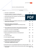 FHA FULL Condo Questionnaire 12-09