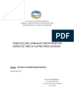 ANÁLISIS DEL LENGUAJE ESPONTÁNEO EN Niños PDF