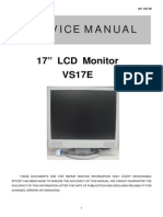 Service Manual: 17" LCD Monitor VS17E