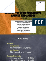 Derivatives of Hydrocarbons: Amines and Amides