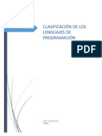 Clasificación de Los Lenguajes de Programación - CalinBrana PDF