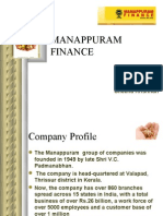 Presentation On Manappuram Gold Finance by Indu & Sheena of GRGSMS, Cbe.