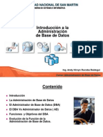 Clase 01. Introducción A La Administracion Base de Datos