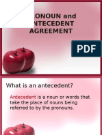 Pronoun and Antecedent Agreement