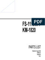 FS-1118MFP KM-1820: Parts List