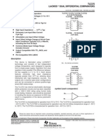 Tlc372 Lincmos Dual Differential Comparators