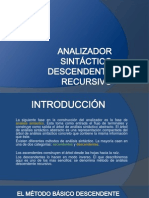 Analizador Sintáctico Descendente Recursivo