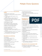 Multiple Choice Questions: Preoperative Cardiopulmonary Exercise Testing