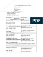 (Reported) Direct & Indirect Speech