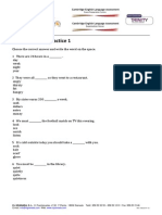 KET Vocabulary Practice 1