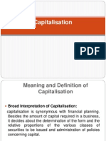 Chapter 7 Capitalisation