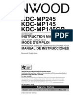 Manual Radio CD kdcmp145