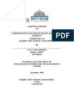 Comparative Analysis of Equity and Derivative Market