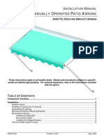 052876-005 Patio Awning Installation Manual