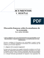 Cataño, José Félix - Discusión Francesa Sobre La Enseñanza de La Economía