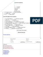 Exercises - Possessive Adjectives