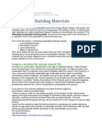 Sustainable Building Materials