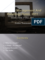 E-Waste (Management and Handling) Rules, 2011