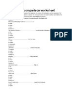 Degrees of Comparison Worksheet: Test Your Understanding of The Degrees of Comparison With This English Test