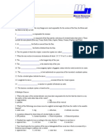 Celestial Navigation Diagnostic Test1