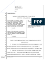 Complaint For Violation of Civil Rights, Conversion, and Battery Against University of California, Santa Barbara and Others