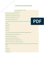 Practice Quiz Answers - Upper Limb, Axilla and Brachial Plexus