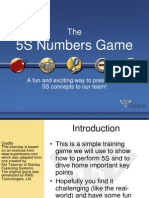 5S Numbers Game: A Fun and Exciting Way To Present The 5S Concepts To Our Team!