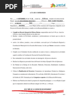 Acta de Compromiso