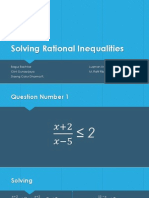 Solving Rational Inequalities: Bagus Bachtiar Luqman Anthoni A. Clint Gunawijaya M. Rafif Ribawanto Daeng Catur Dharma R