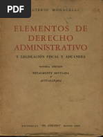 Elementos de Derecho Administrativo - Monacelli Gualterio