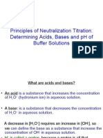 Principles of Neutralization Titration