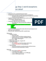 Microbiology Step 1 Weird Exceptions and Detail