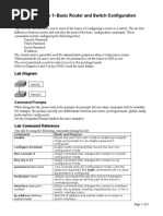 CCENT Lab 1 Basic IOS Configurations