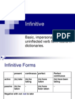 Infinitive: Basic, Impersonal and Uninflected Verb Form Found in Dictionaries