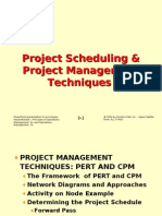 Project Scheduling and Network Techniques