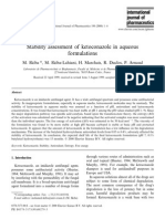 Stability Assessment of Ketoconazole in Aqueous Formulations