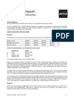 MA1 Exam Report June 2012