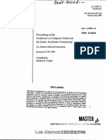 Master: Proceedings of The Conference On Computer Codes and The Linear Accelerator Community