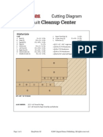 Cleanup Center: Cutting Diagram Shop-Built