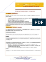 Evaluation Du Personnel