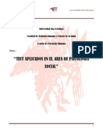 Pruebas Aplicadas en El Área de Psicologia Social