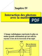 Interaction Des Photons Avec La Matière