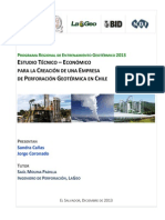 Estudio Tecnico-Economico Creacion Empresa Perforacion