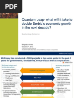 Quantum Leap-What Will It Take To Double Serbia S Economic Growth in The Next Decade?