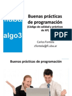 Buenas Prácticas de Programación (Código de Calidad y EXtreme Programming XP)