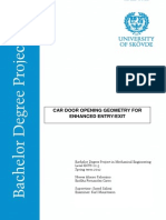 Car Door Opening Geometry For Enhanced Entry/Exit