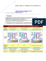 Type D'arc Électrique Utilisé en Soudage TIG de L'aluminium Et Alliages