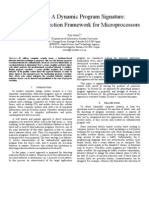 Supporting A Dynamic Program Signature: An Intrusion Detection Framework For Microprocessors